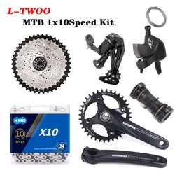 LTWOO 1X10 Speed MTB Groupset A7 Shift Lever/Derailleur X10 Chain K7 Cassette Sprockets 10V-11-36/40/42/46/50T Bolany CrankSet