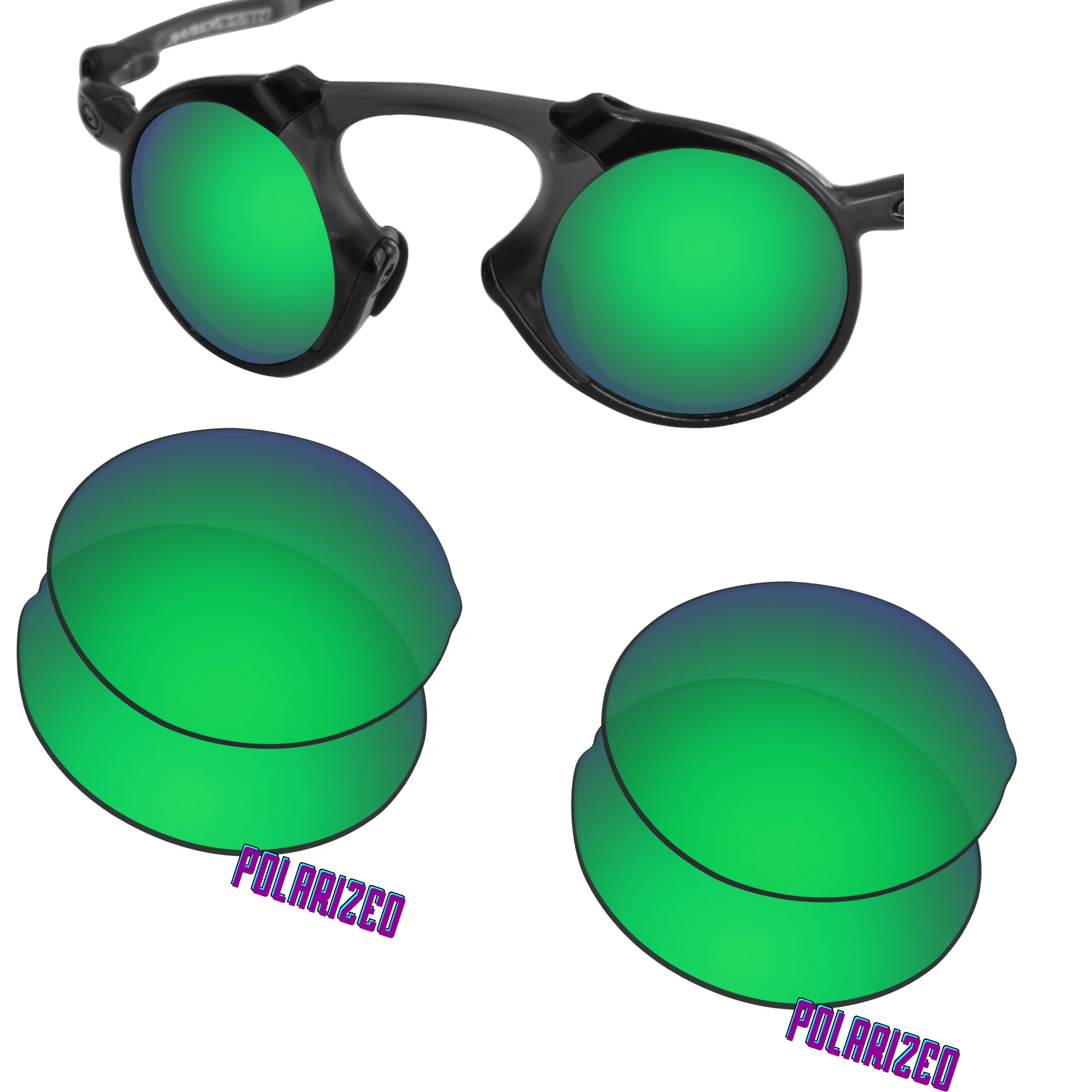 SunglassDoctor Polarized Replacement Lenses for Oakley Madman OO6019 42mm Sunglasses  - Multiple Options