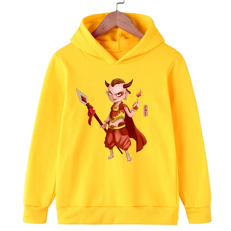 Little Demon King Print Kids Boys Hoodies Sweatshirts for Spring New Coats Teenager Boy Clothes Kid Girls Tops Children Clothing