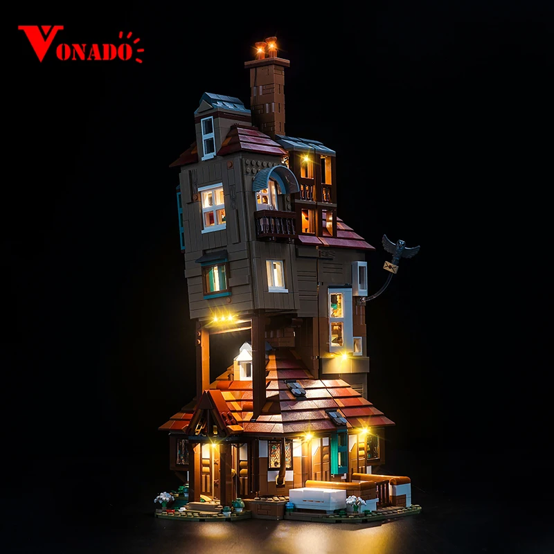 Vonado 5V LED light 76437 set suitable for The Burrow – Collectors' Edition building block gift (lighting accessories only)