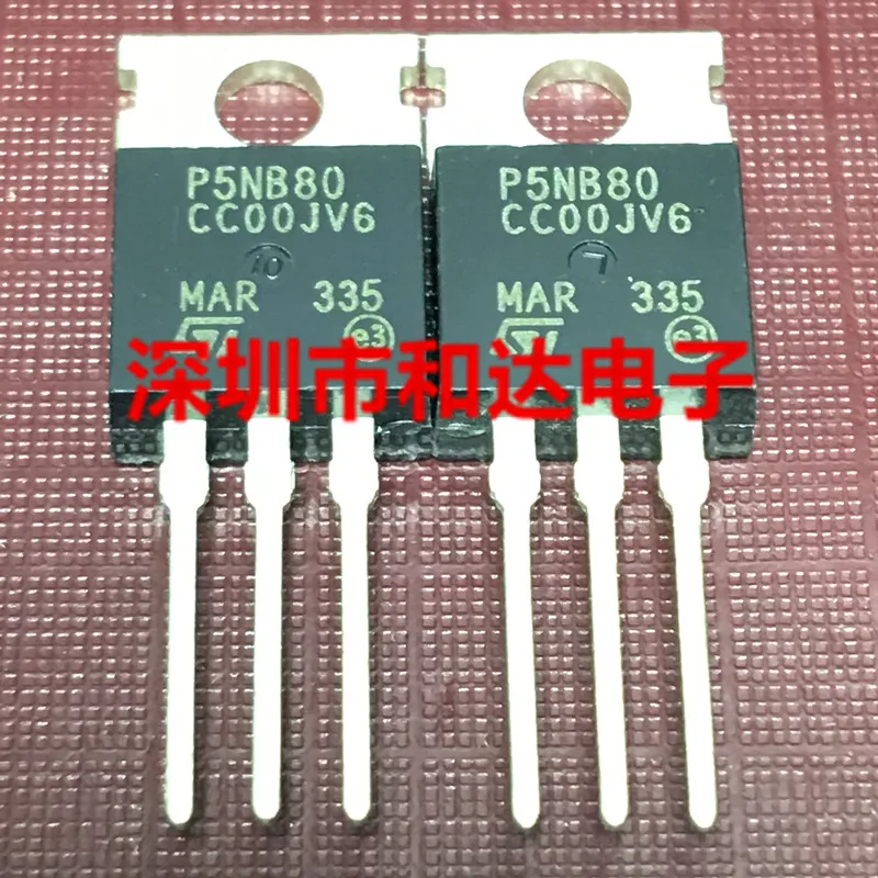 5PCS-10PCS STP5NB80 P5NB80 TO-220 ORIGINAL STOCK NEW