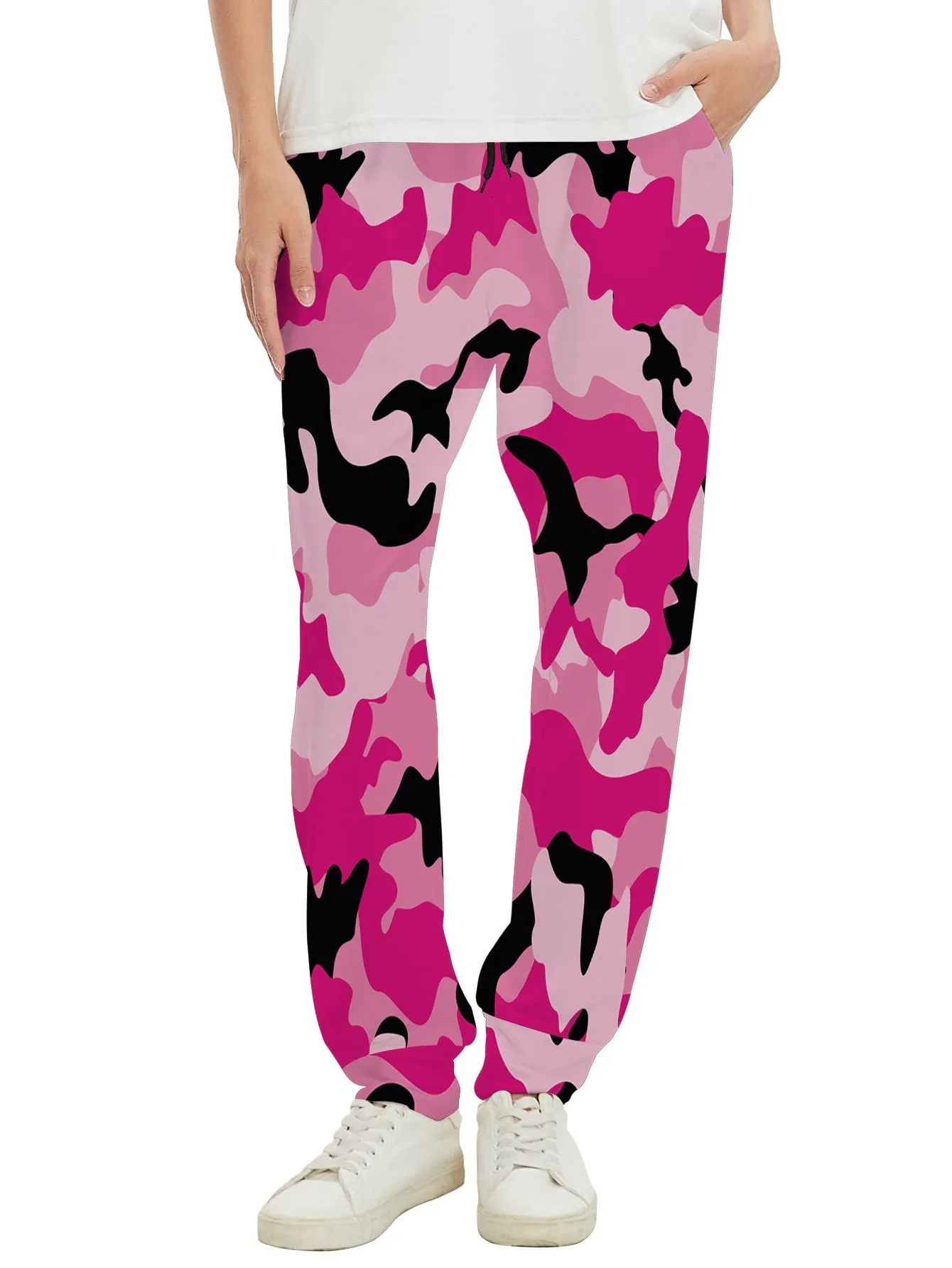 2026 autumn and winter new women's pants street fashion casual comfortable versatile 3D pattern printing