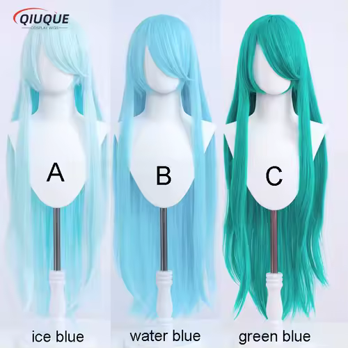 80 Colors 100cm Long Straight Cosplay Wig Anime Compatible Universal Omopinenet Heat Resistant Synthetic Hair Wigs + Wig Cap - Image 24