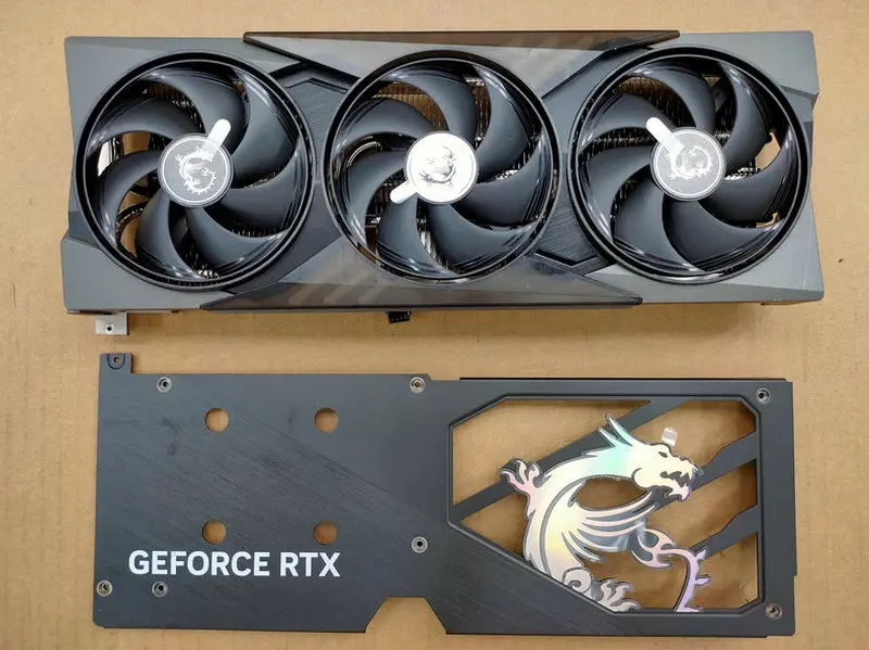 The Radiator Cooler for MSI RTX5060 9740-k08 Graphics Video Card with Backplate