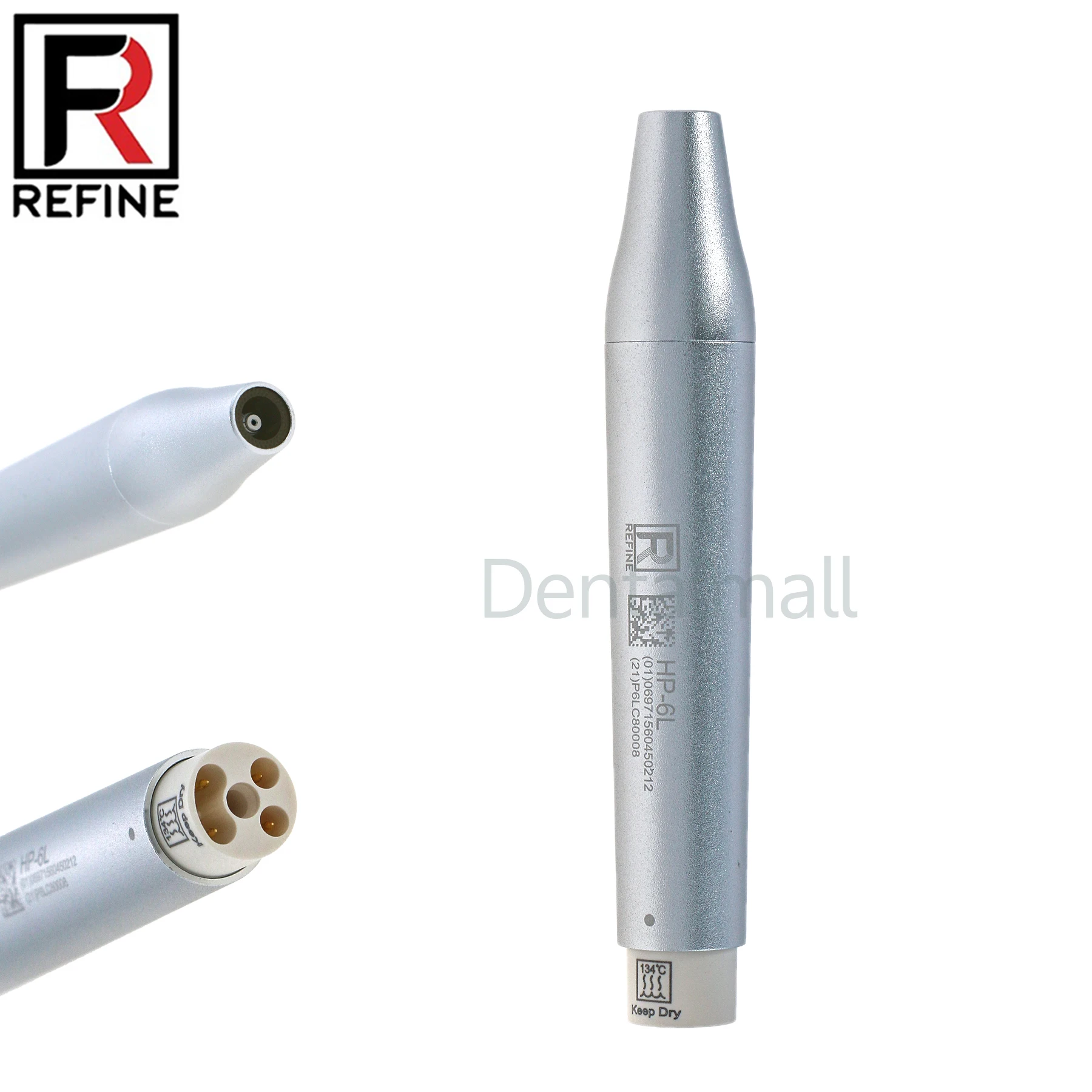 

Original Refine Dental LED Handpiece Detachable Metal for Ultrasonic Scaler HP-6L Compatible Woodpecker EMS