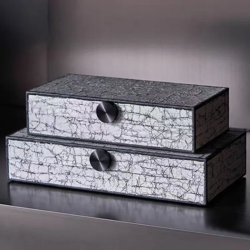 Modern New Chinese Style Display Box High-end Storage Jewelry Box Office Artistic Desk Decor Showroom Jewelry Collection Case