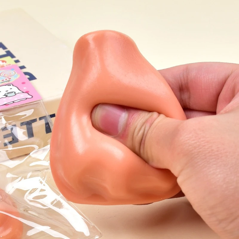 Funny Pimple Popper Squeeze Toy Squishy Nose Reusable Low Rebound Fidgets Toys Anxiety-relieving Anti-stress Toys for Friends