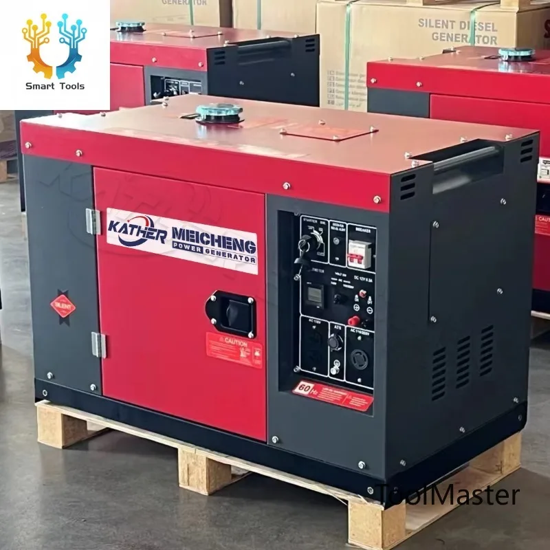 

[Hot Sale] Super Silent Generator 5/8/10/15/18/20/ KW Kva 50/60HZ Electric Starter Single/Three Phase Portable Electrical