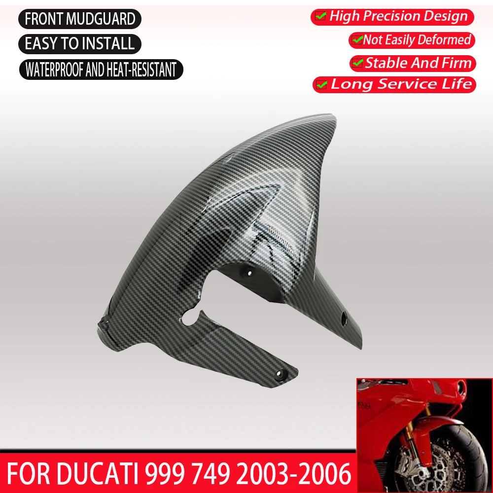 

Motorcycle Front Mudguard Fairing Accessories Suitable For Ducati 999 749 2003-2006 High-Quality ABS Carbon Paint