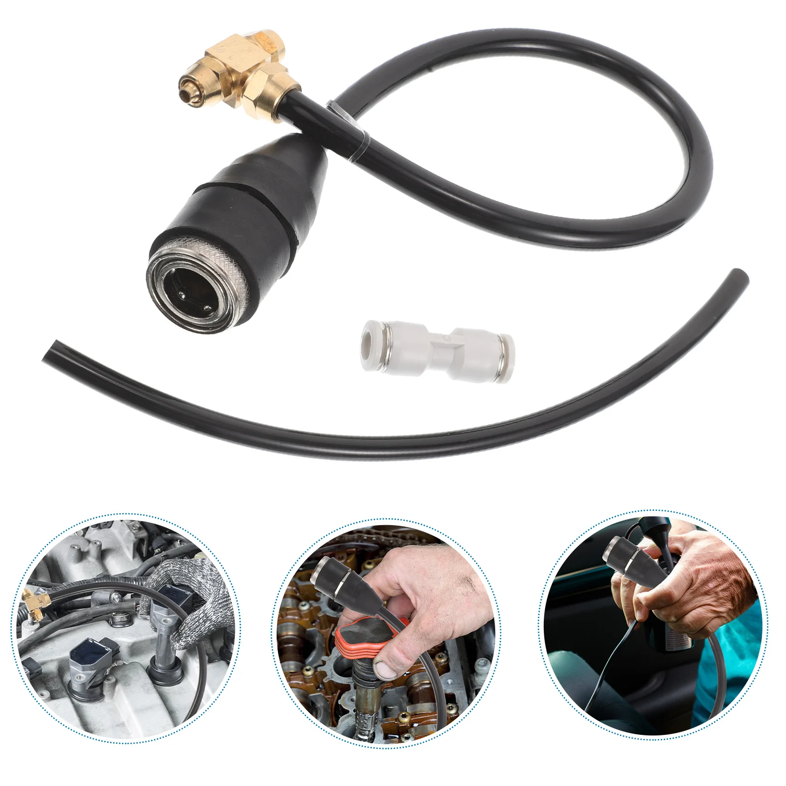 

Tee Joint Drain Oil Changing Tubing Half Card Black Pu Lines for Semi Truck Quick Connect Durable Secure Connection Air Hose