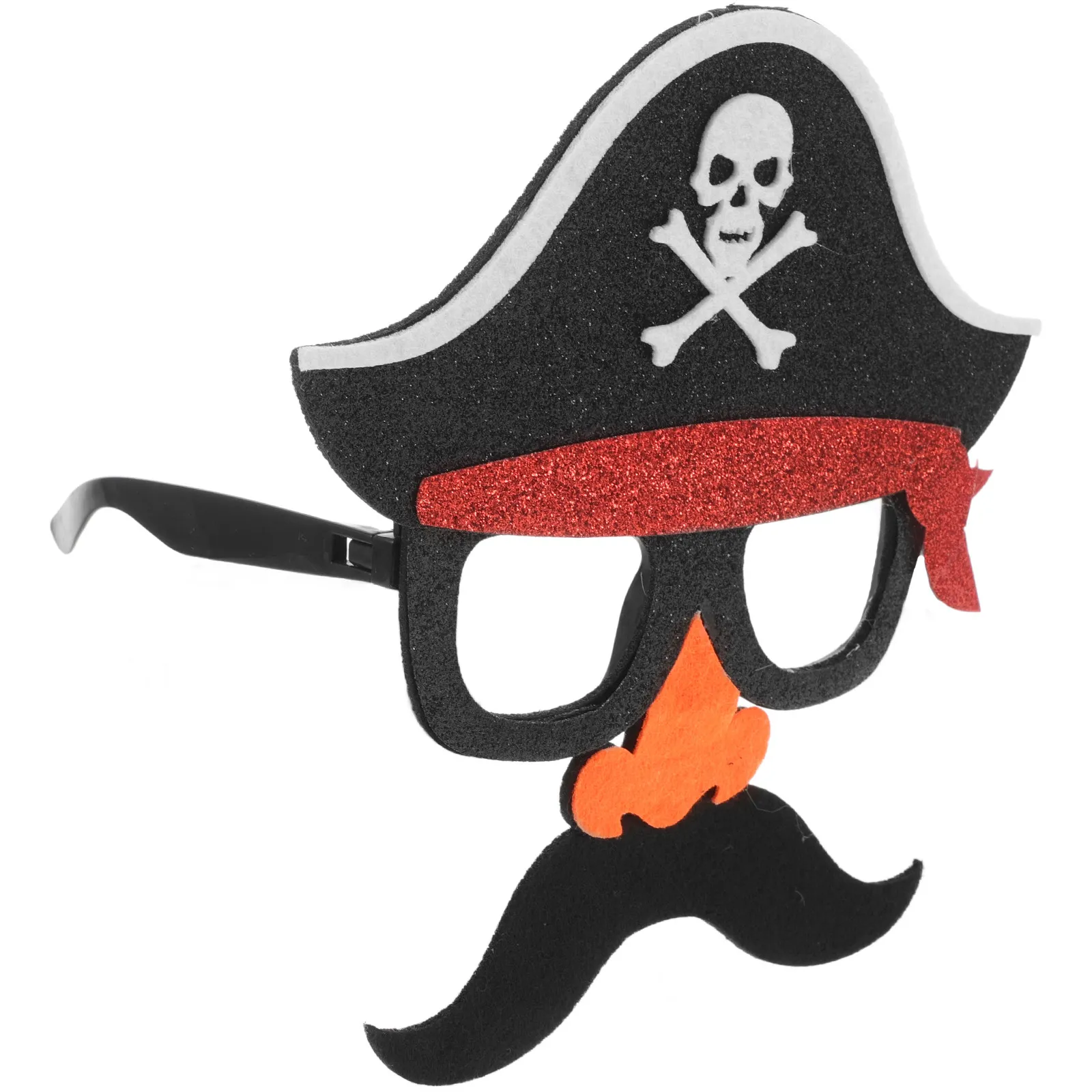 

Pirate Eyeglass Mask with Mustache Design Elegant Mysterious Masquerade Mask for Halloween Party Costume Cosplay Stage