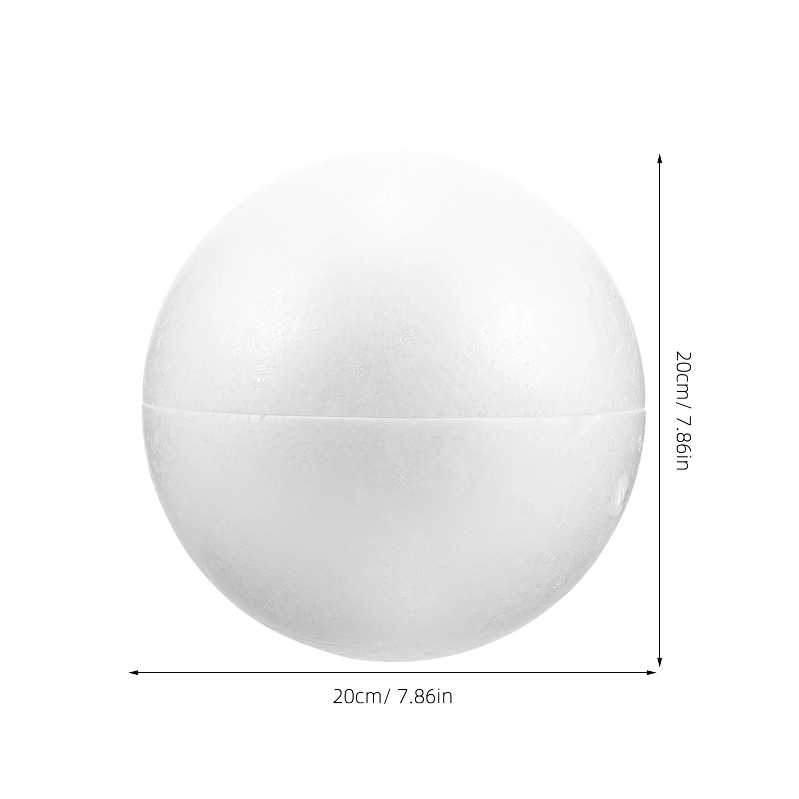 كرات إسفنجية كبيرة يمكنك صنعها بنفسك لزينة شجرة عيد الميلاد، كرات حرفية مزخرفة، كرة إسفنجية بيضاء