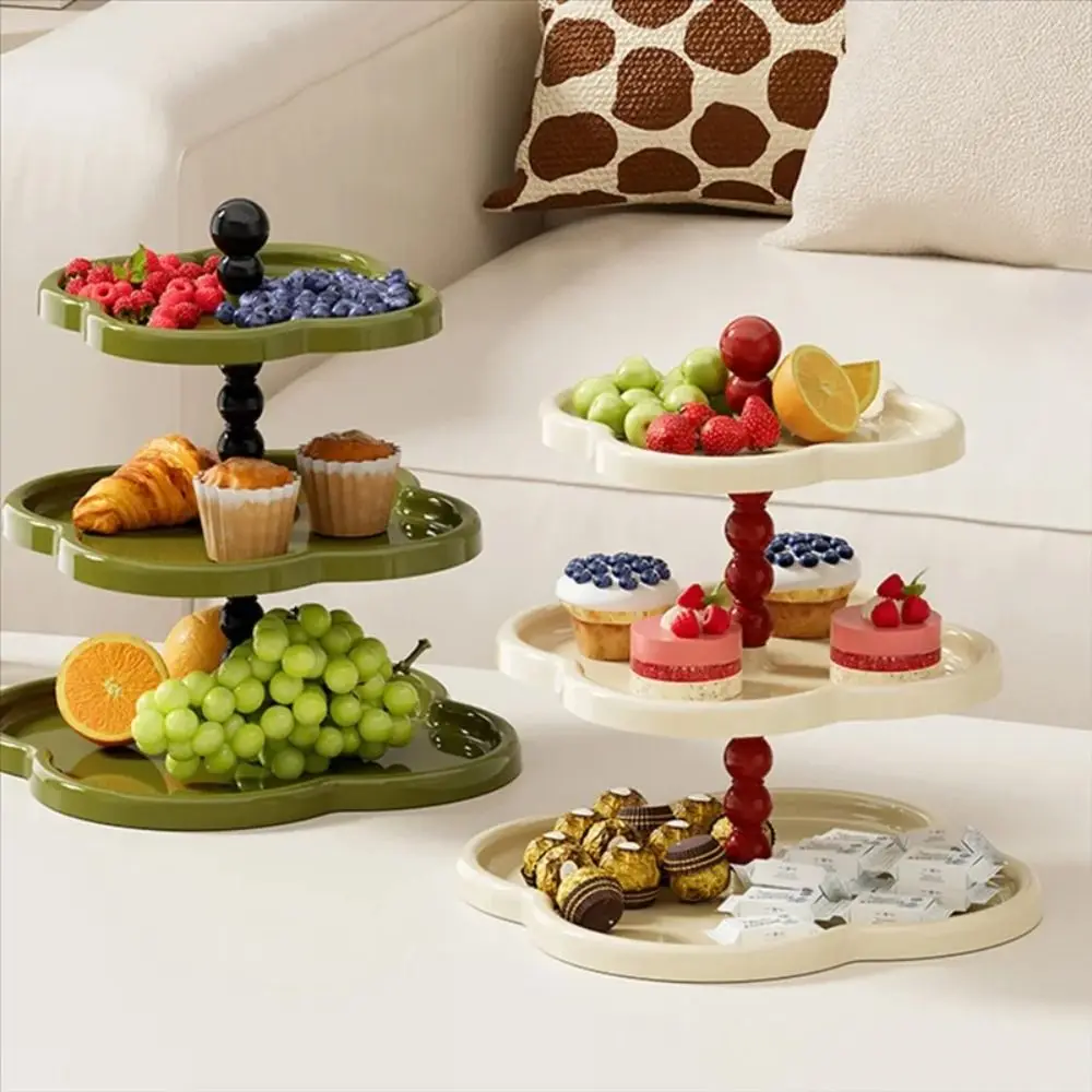 

2/3-ярусная подставка для десертов в ретро-стиле, большая вместимость, для кексов, устойчивая, экономит место, многоуровневые сервировочные подносы