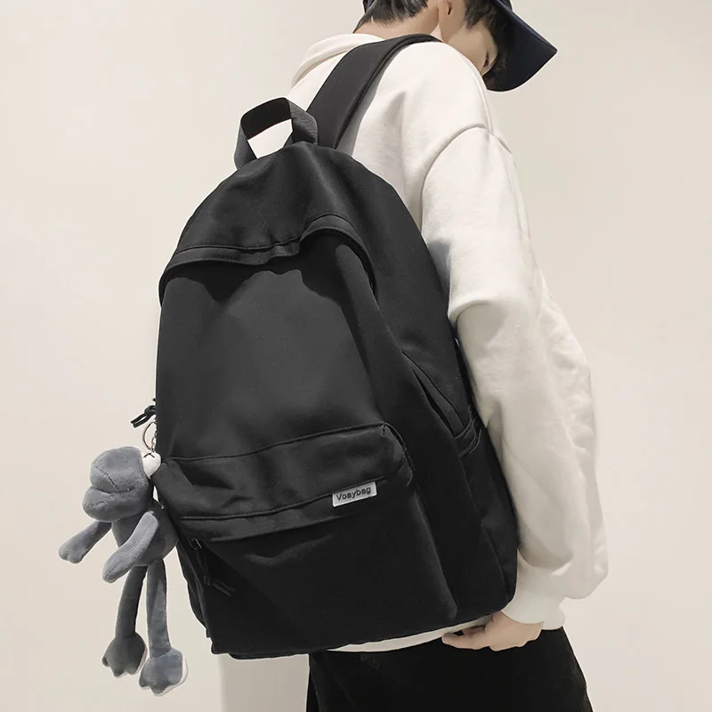 New Fashion Backpack For Women Solid Color Large Capacity Casual Female Backpack College Students School Bag Unisex Laptop Bag