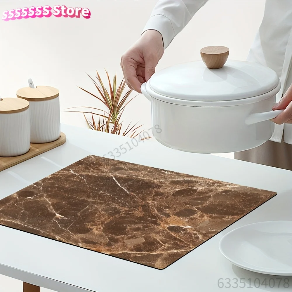 Firm non-slip base stops the mat sliding around when you stack wet plates and bowls on top