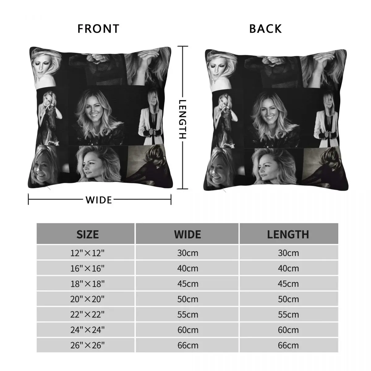 Helene Fischer Collage Throw Pillow bed pillows ornamental pillows for living room