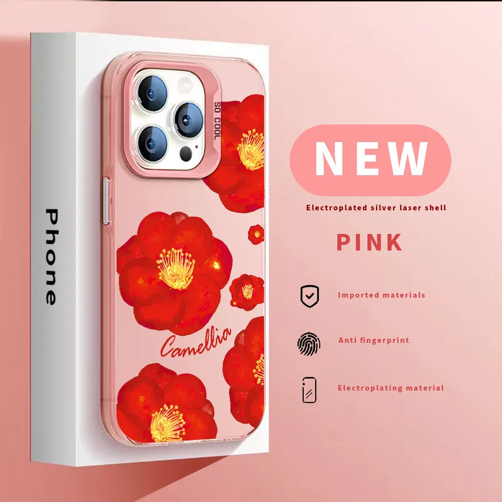 For Redmi Note 13 13R 12R 12S 12 /Note 12 13 Pro Phone Case Redmi Note 13 12 Pro+ Plus Silver IMD Laser Aurora Shockproof Case image 6