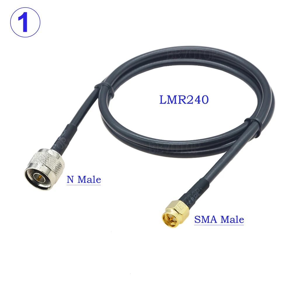 LMR240 Cable SMA Male/Female to N Male/Female Connector 50 Ohm 50-4 Pigtail RF Coaxial Jumper 4G 5G LTE Extension Cord 15CM~30M