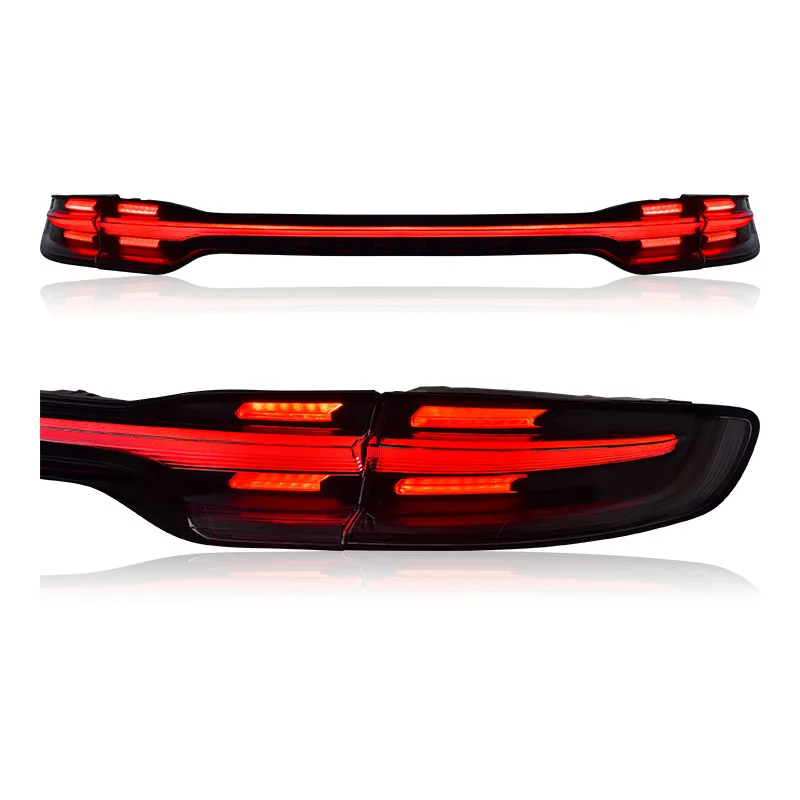Through Taillights Assembly for Porsche an Driving Brake Light LED Sequential Turn Signal