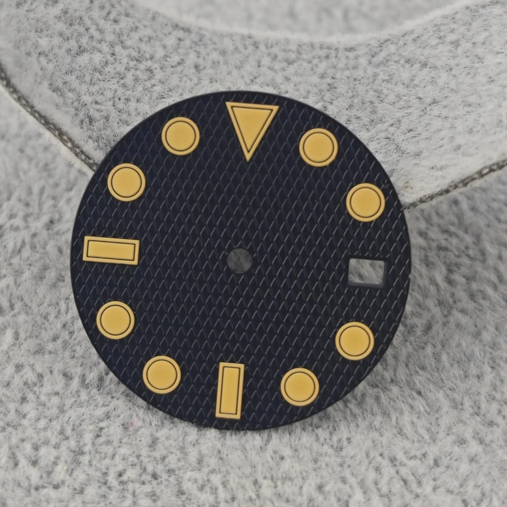 قرص شبح الماء NH35 مع ساعة ميكانيكية ذات سطح مضيء أخضر قوي NH36 NH38 ملحقات ساعة بمؤشر مخصص