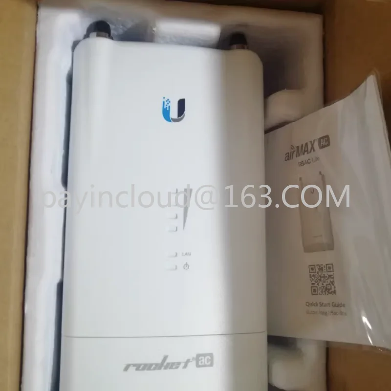 UBNT Gigabit wireless bridge Rocket R5AC-Lite 802.11ac Hotel monitoring coverage