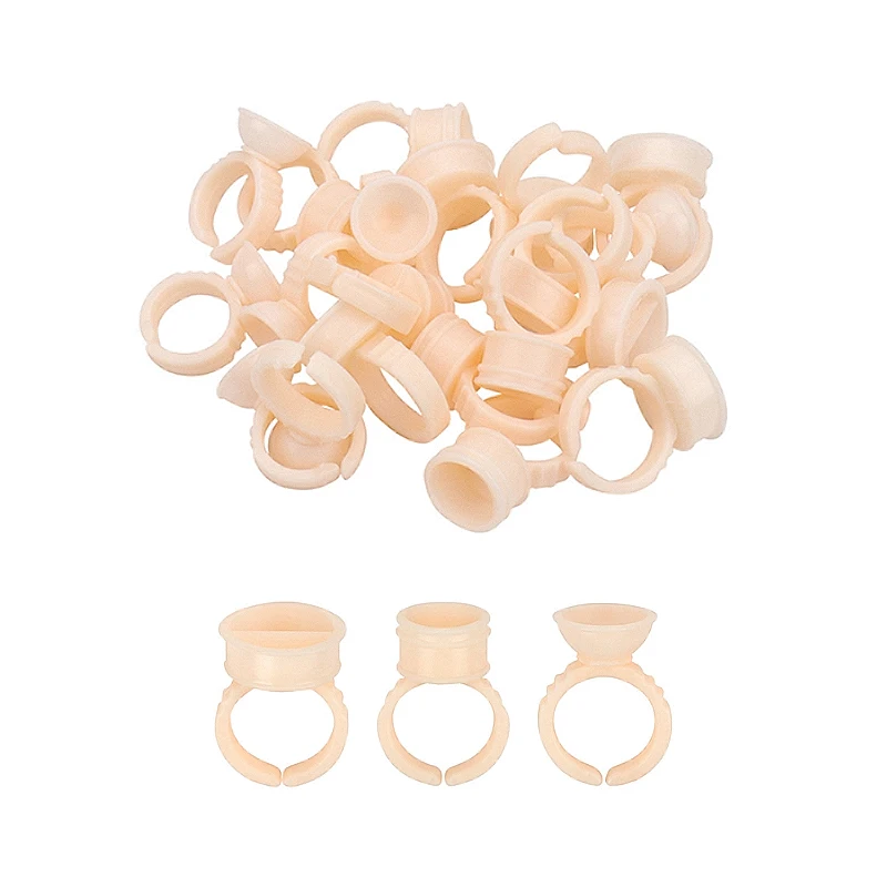 100/1000PCS Microblading Pigment Glue Rings Tattoo Ink Holder S/M/L Eyebrow Makeup Accessories Eyelash Extension Glue Cups