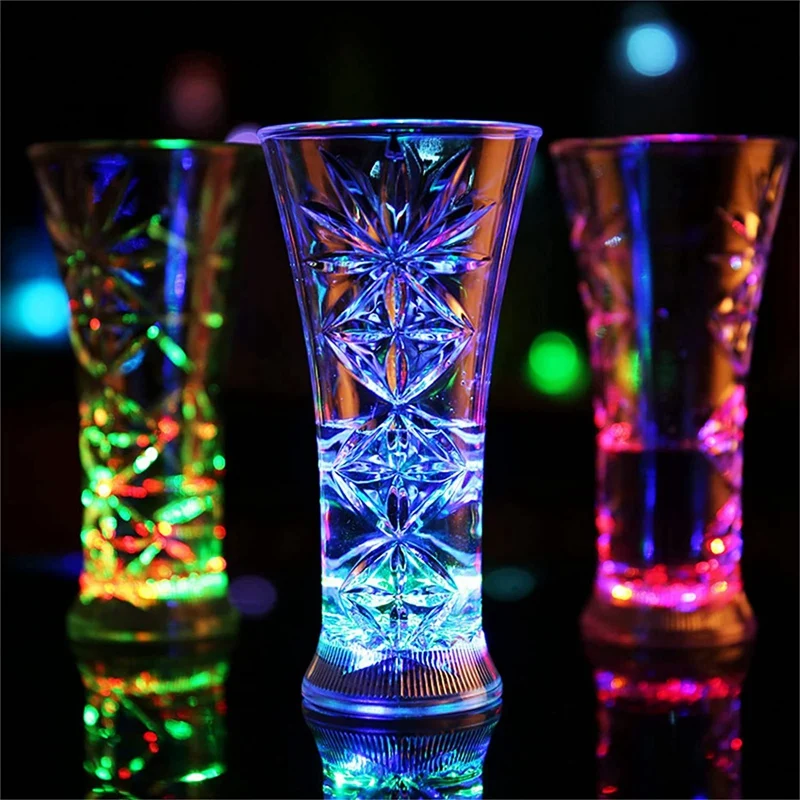 25 Pcs LED Coaster Round Flash Cup Mat Sticker Lights For Wine Liquor Bottle, Drinks Party, Bar Party