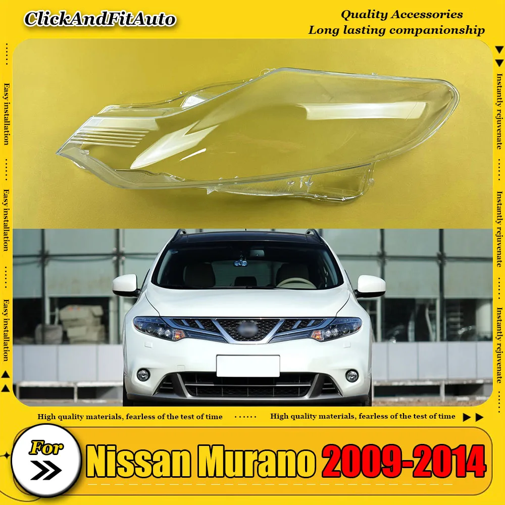 

For Nissan Murano 2009-2014 Headlight Lampshade Transparent Headlight Lens Headlamp Housing Cover Lens Light Protection