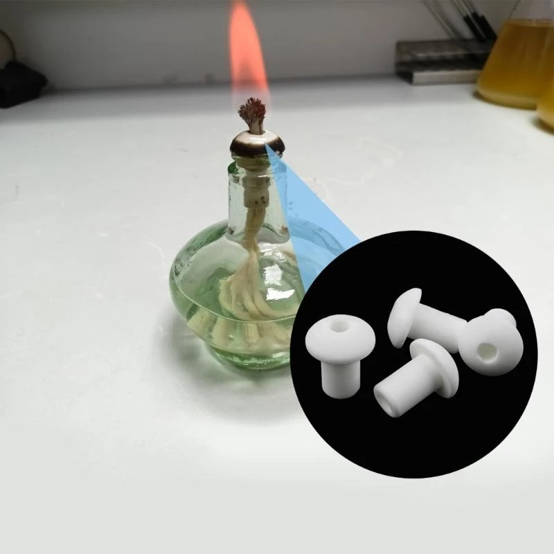  Set Of 30 Ceramic Wick Holder Porcelain Stand for Oil Lamp Convenient Alcohols Lamp Wick Replacement Solution