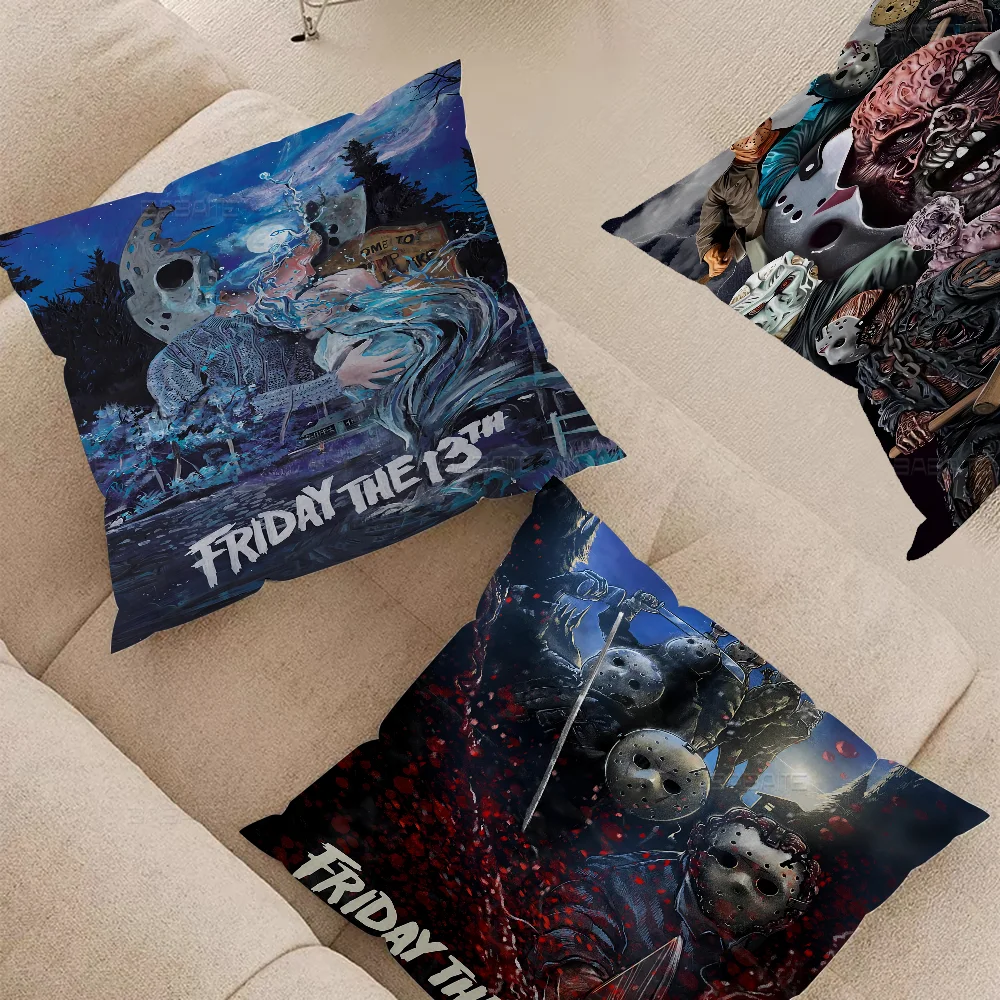 

Friday The 13th Stitch Lucky Dragon Pillow Cover Sofa Cushion Cover Home Room Decoration Children Gift