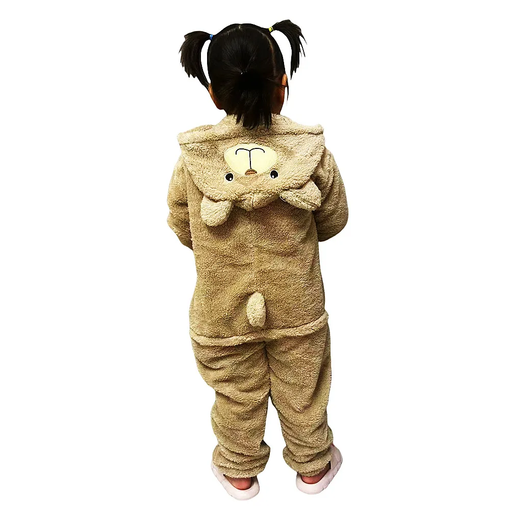 Bear Kigurumi For Kids Animal Onesies Children Pyjamas Halloween Carnival Cosplay Party Costumes