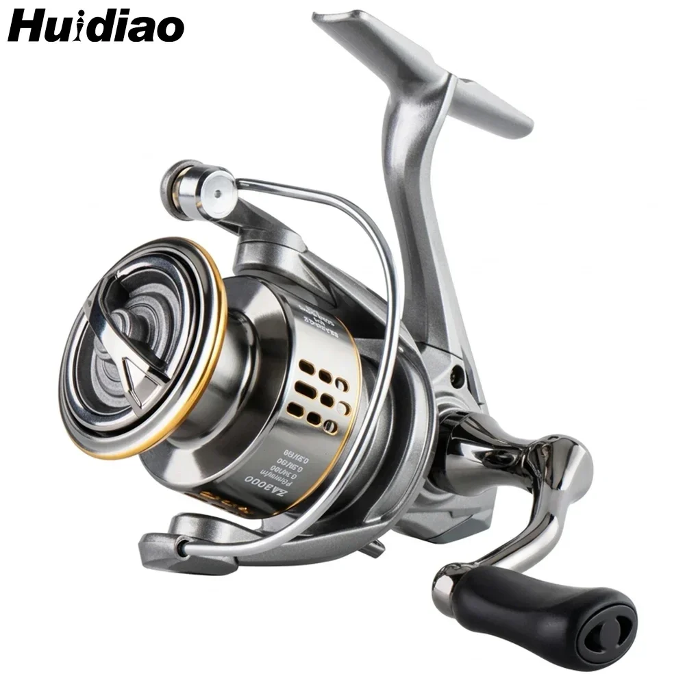 Huidiao Allround-Spinnrolle 2000-7000 Zero Play Angelrolle 16kg Max Bremskraft 5.2:1 Aluminiumlegierung Spule Anfängerfreundlich