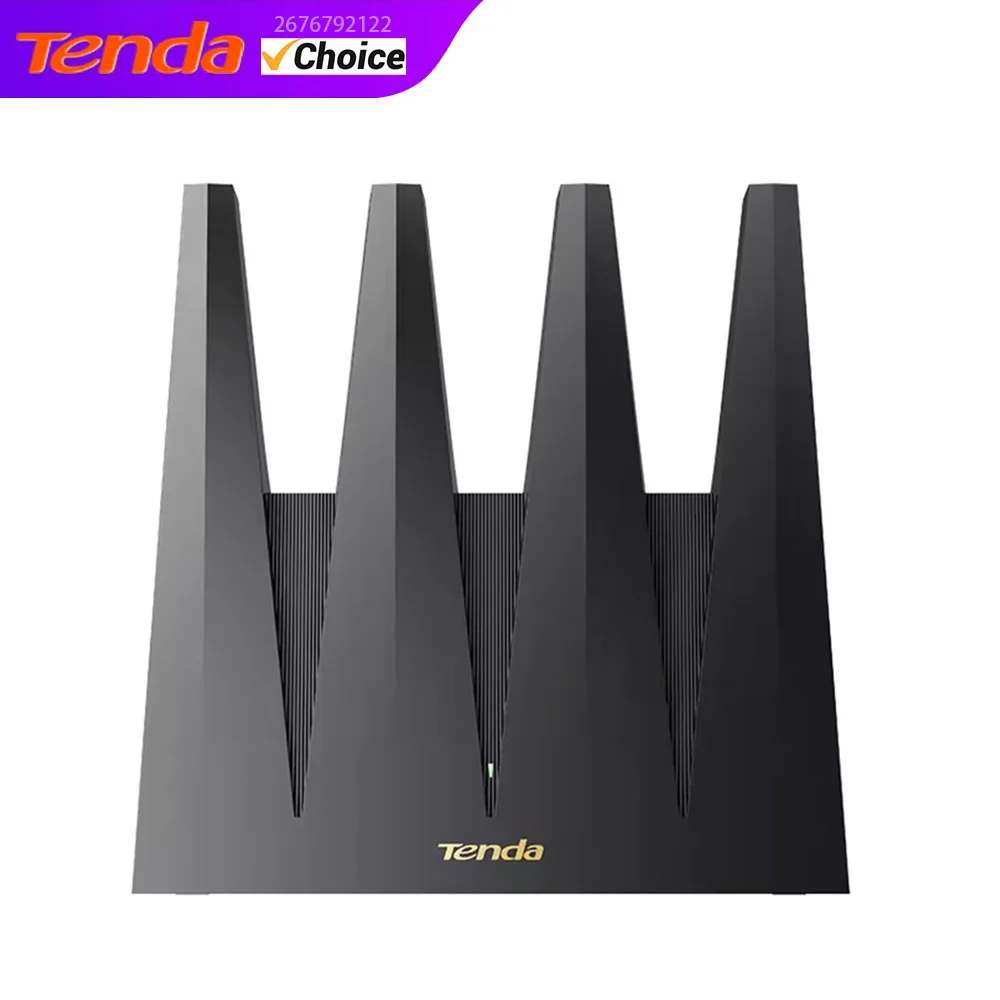 Tenda New AX12 AX3000 Gigabit WiFi 6 Router Dual Band 2.4/5G 2976 Mbps Dual-Core 1.2GHz CPU Wireless Repeater EasyMesh Wifi+