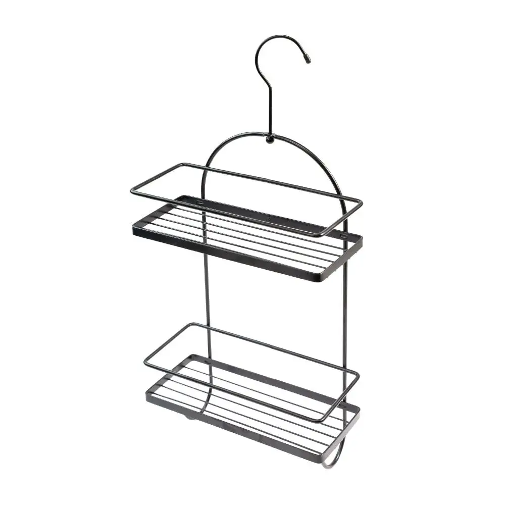 2-story suspended rounded organizer and hooks iron-Oikos