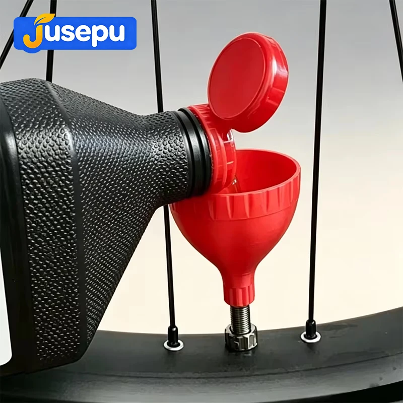 2Pcs Tubeless Bike Tire Sealant Funnel Easy Pour Tyre Inject Funnel MTB Road Bicycle Wheel Maintenance Repair Accessories