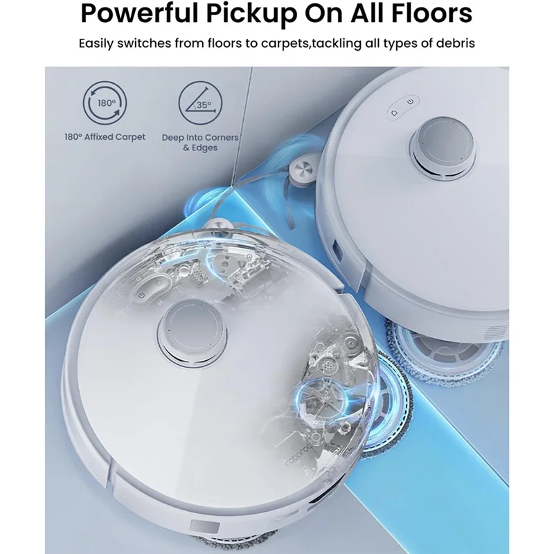 Боковые щетки Homeshopping для пылесоса Roborock Qrevo Curv, Qrevo Edge, Qrevo Curv S5X, Qrevo Edge S5A, Saros 10R, Saros 10 Par