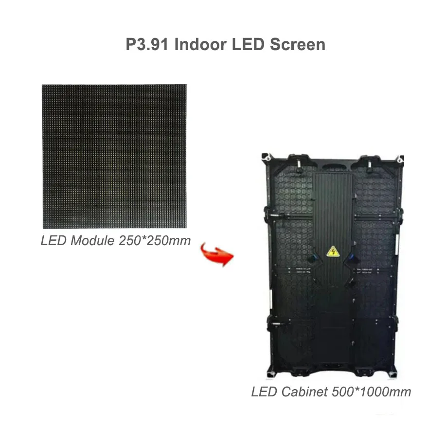 HD P3.91 Indoor SMD2121 Full Color LED Display Module 250*250mm Panel rgb