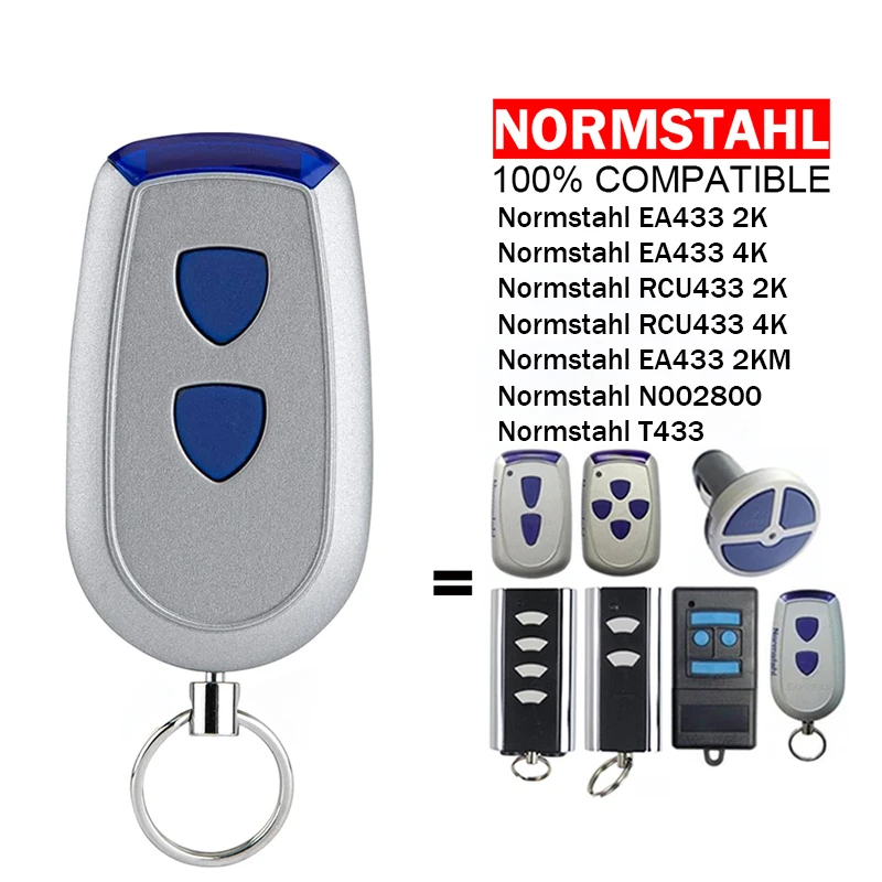 

NORMSTAHL Gate Remote Control EA433 RCU433 2K 4K EA433 2KM N002800 T433 Garage Door Opener Remote Control 433.92MHz Rolling Code