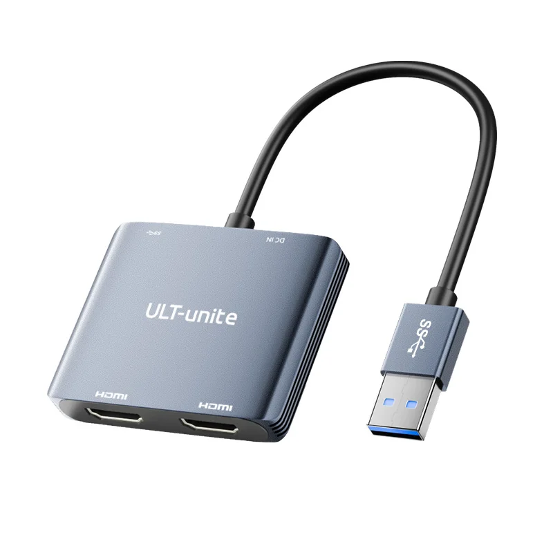 Adapter USB na Dual HDMI 1080P 60Hz, Adapter USB A 3.0 na HDMI do laptopa, PC, komputera stacjonarnego, kompatybilny z Mac OS, Windows — zdjęcie produktu 7