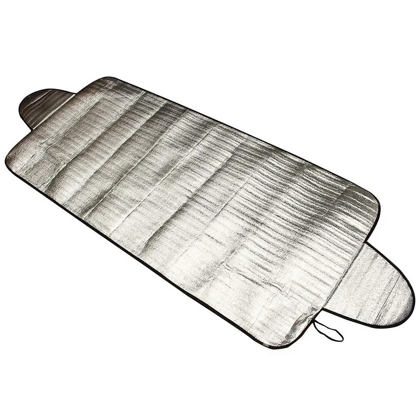 غطاء ثلج عالمي للزجاج الأمامي للسيارة - واقي من المطر والثلج الصقيع لمعظم السيارات وسيارات الدفع الرباعي، قطعة واحدة من درع الزجاج الأمامي للسيارات