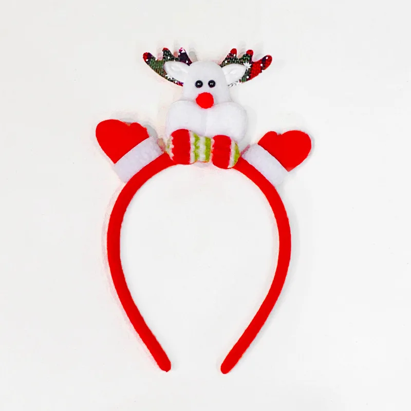 Christmas Headbands Xmas Hat Deer Horn Hairband Girl Favor Gifts Cute Head Accessories Merry Christmas Decor Navidad Headwear