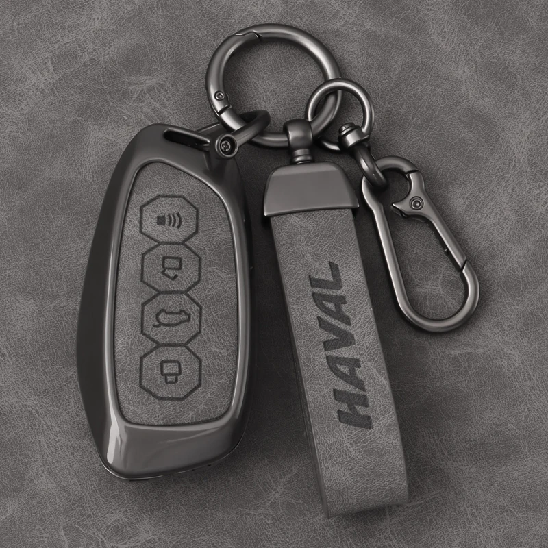 

Alloy Car Key Case Cover for Great Wall Haval H6 2024 H9 2024 H2 M6 Cool Dog Plus Owl Dragon MAX F7 F7X F7H H8 H3 Accessories