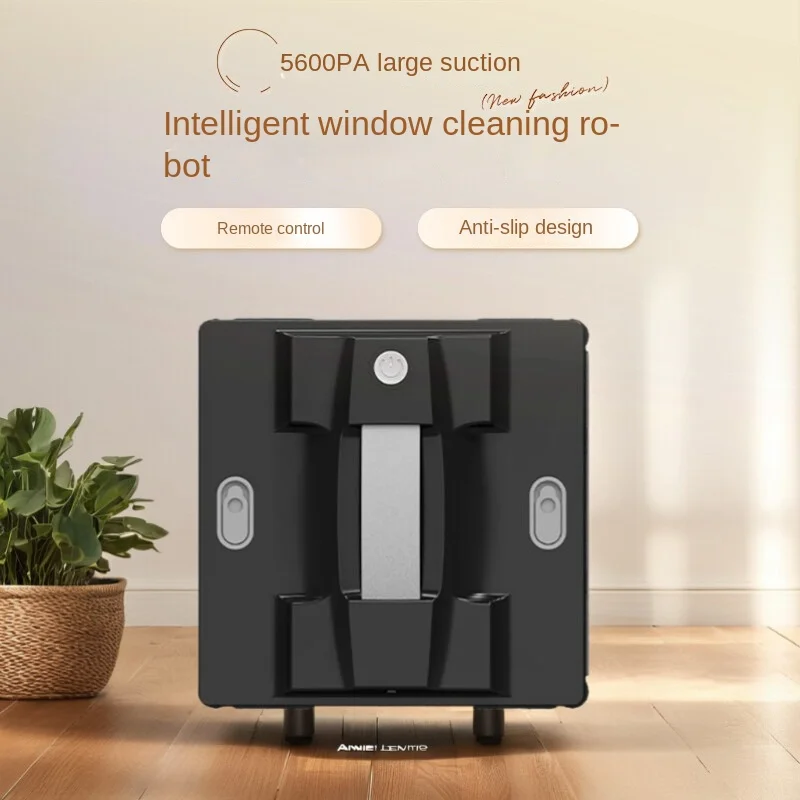 Newly upgraded large suction plug-in smart app and remote control glass wood wall tile floor flat cleaner