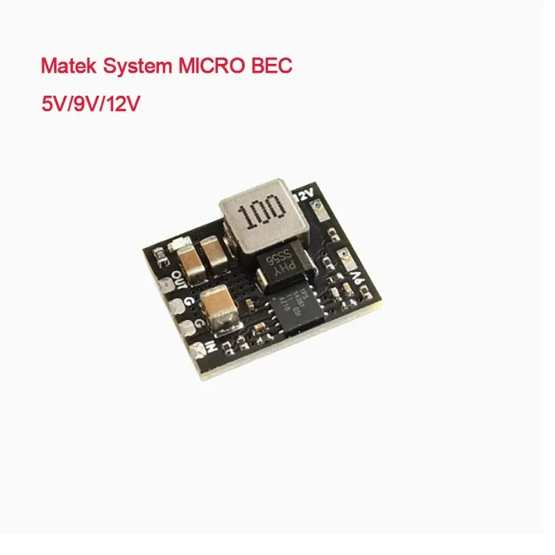 MATEK Mateksys MICRO BEC 6-60V TO 5V/9V/12V-ADJ Step-Down Regulator Module For RC Model Airplane Helicopter FPV Racing Drone