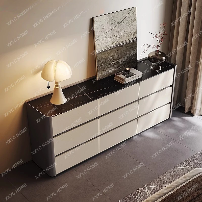 

ML light luxury bedroom bedside storage cabinet against the wall storage cabinet high-end display cabinet