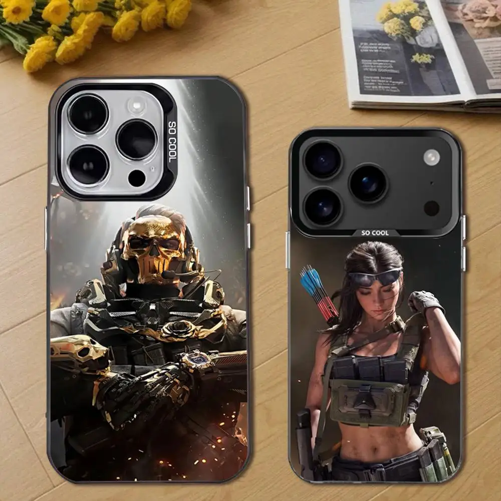 

D-Delta F-Force Game Phone Case For iPhone 17,16,15,14,13,12,11,Pro,Max,Plus,E,Air,Mini Black Tpu Cover