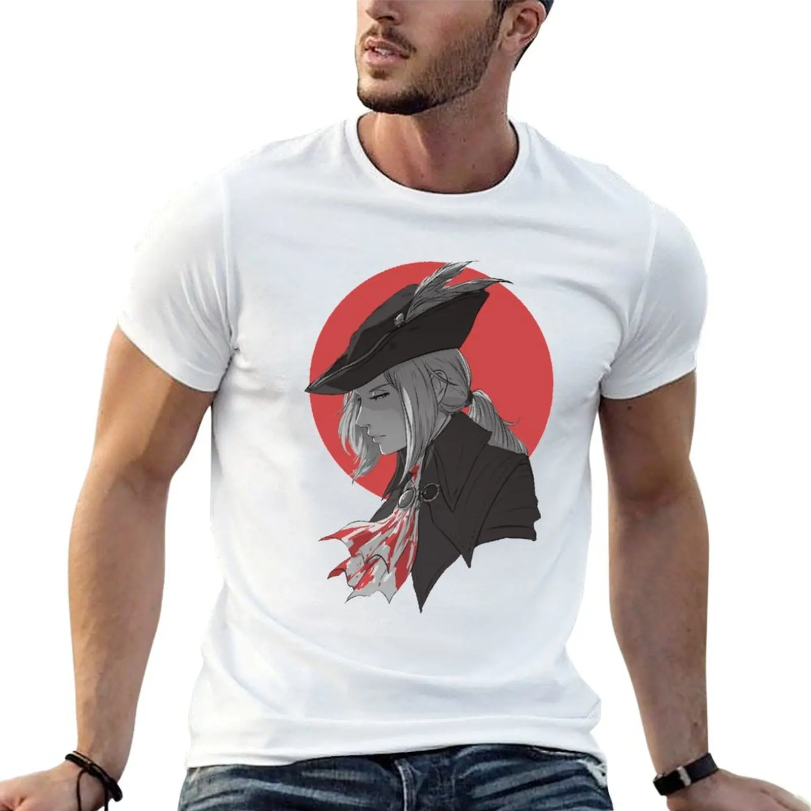 Bloodbrone lady maria of the astral clocktower T-Shirt anime tshirt man t shirt Men's cotton t-shirt
