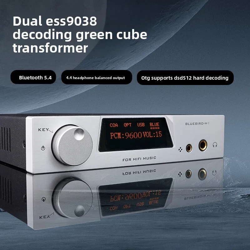 M1 dual-core es9038 decoder bluetooth 5.4 ldac linear power supply hifi device dsd512