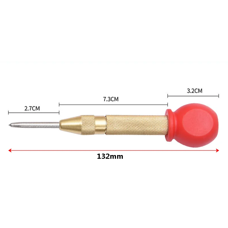 Automatic Center Punch Locator Metal Wood Dent Marker Woodworking Tools Drill Bit Window Breaker