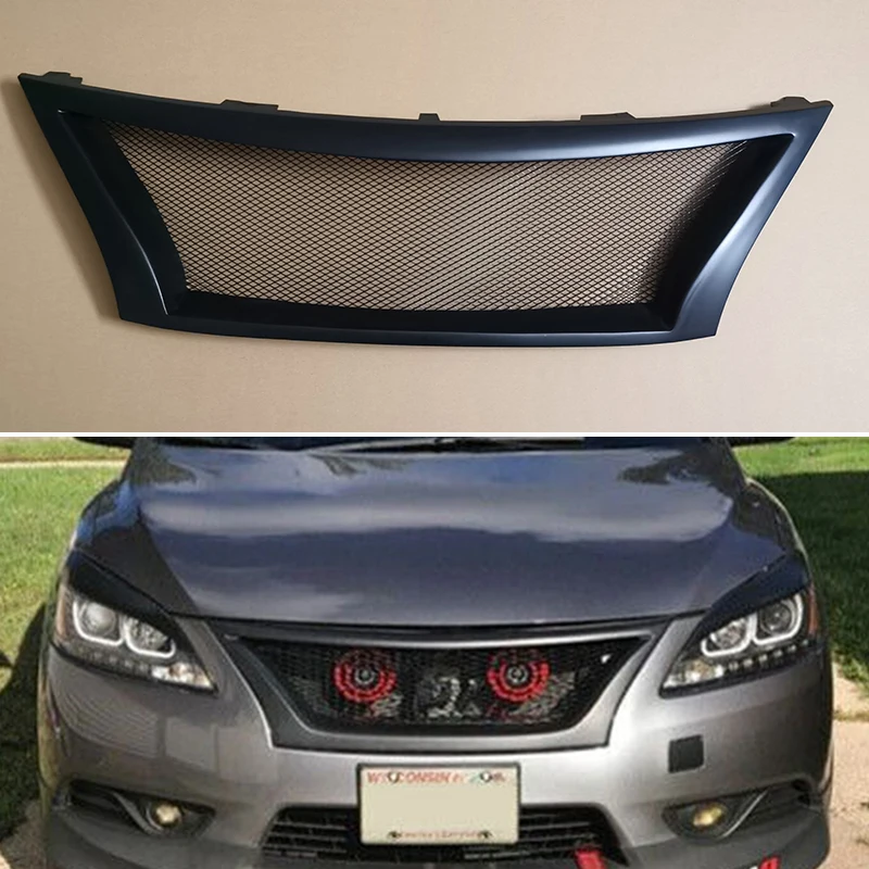

For Nissan Sentra Sylphy 2013 2014 2015 Year Racing Grille Grill Body Kit Accessories FRP Matte Black